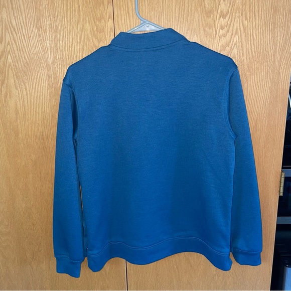 Jaanuu Women's Snap-Side Comfort Pullover in Caribbean Blue (Size: XS) - Picture 5 of 5